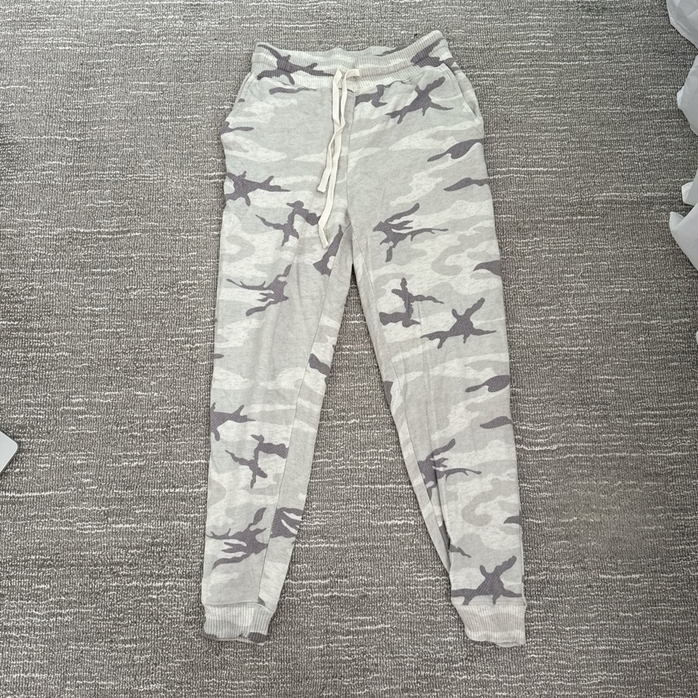 Rails Gray Camouflage Track Pants with Elastic Cuffs